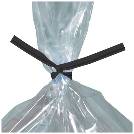 Bsc Preferred 6 x 5/32'' Black Plastic Twist Ties, 2000PK BUY00026420